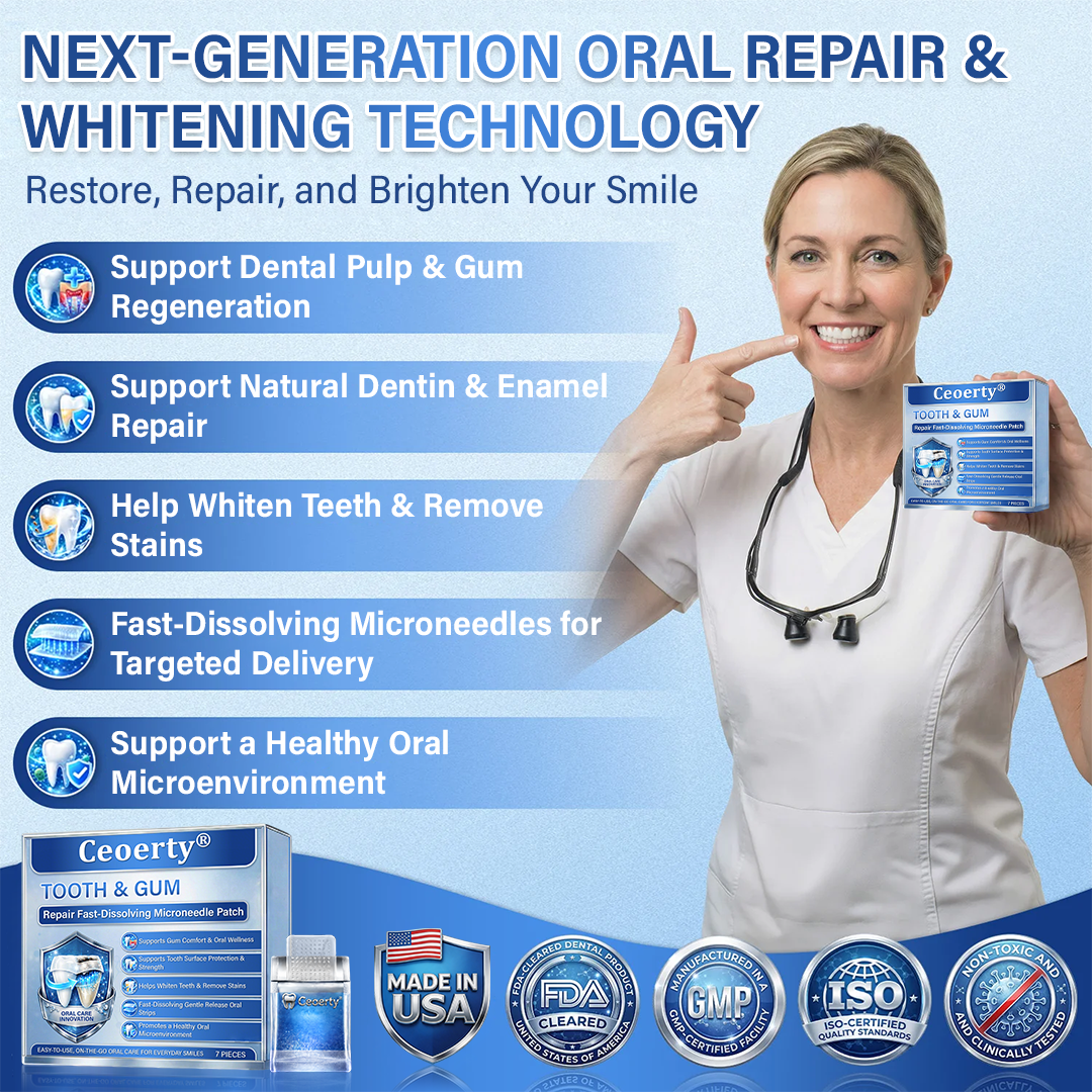 Ceoerty® Tooth & Gum Repair Fast-Dissolving Microneedle Patch