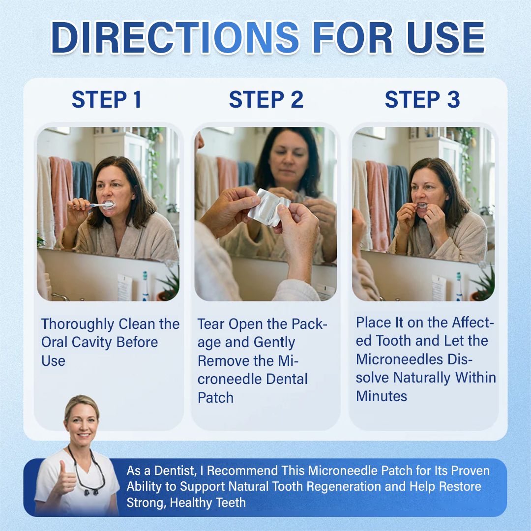Ceoerty® Tooth & Gum Repair Fast-Dissolving Microneedle Patch