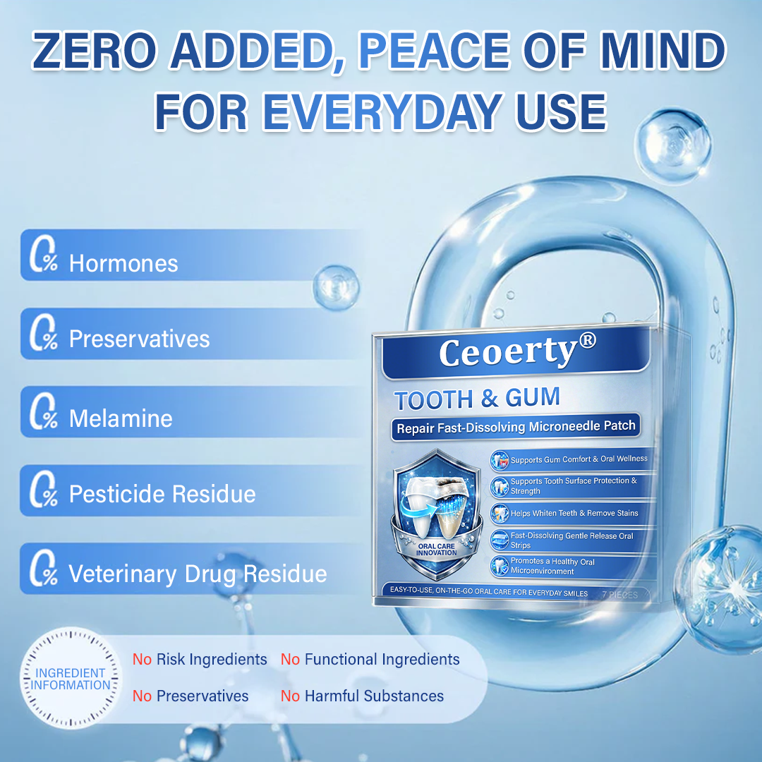 Ceoerty® Tooth & Gum Repair Fast-Dissolving Microneedle Patch