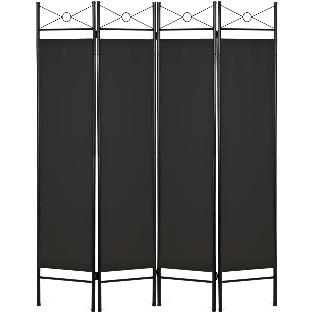 4-Panel Folding Privacy Screen Room Divider Decoration Accent, 6ft