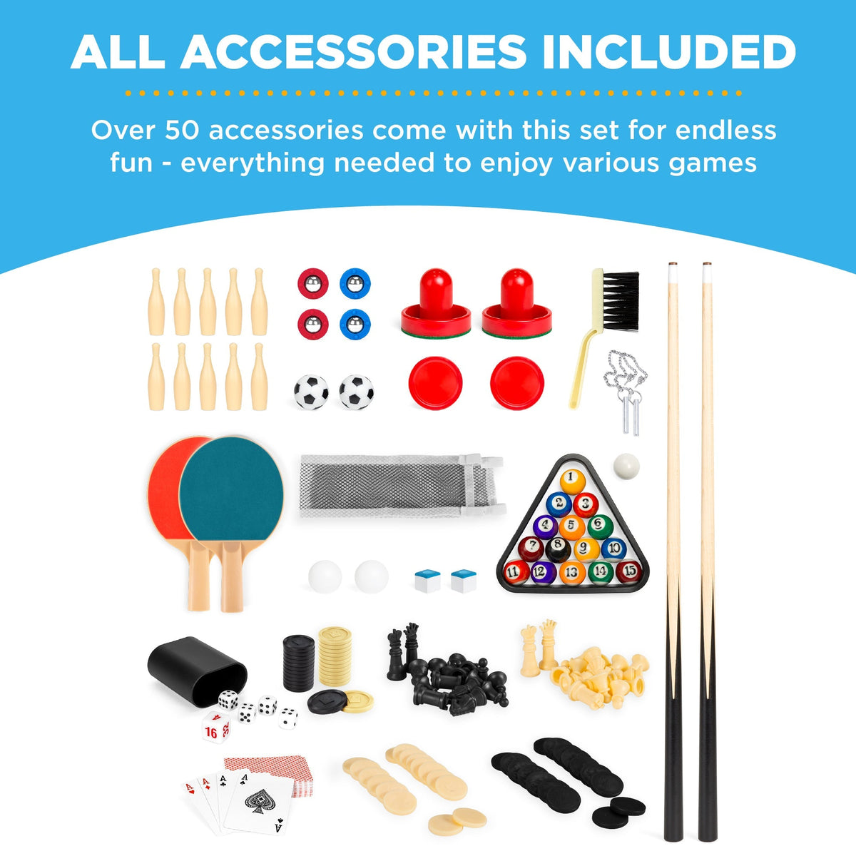 10-in-1 Combo Game Table Set