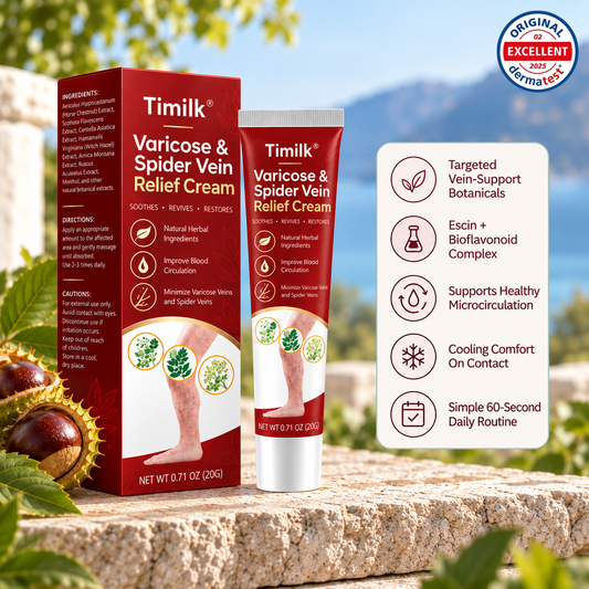 Timilk® Varicose & Spider Vein Relief Cream